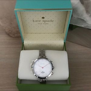 NIB! Kate Spade Hybrid Analog Display Silver Watch